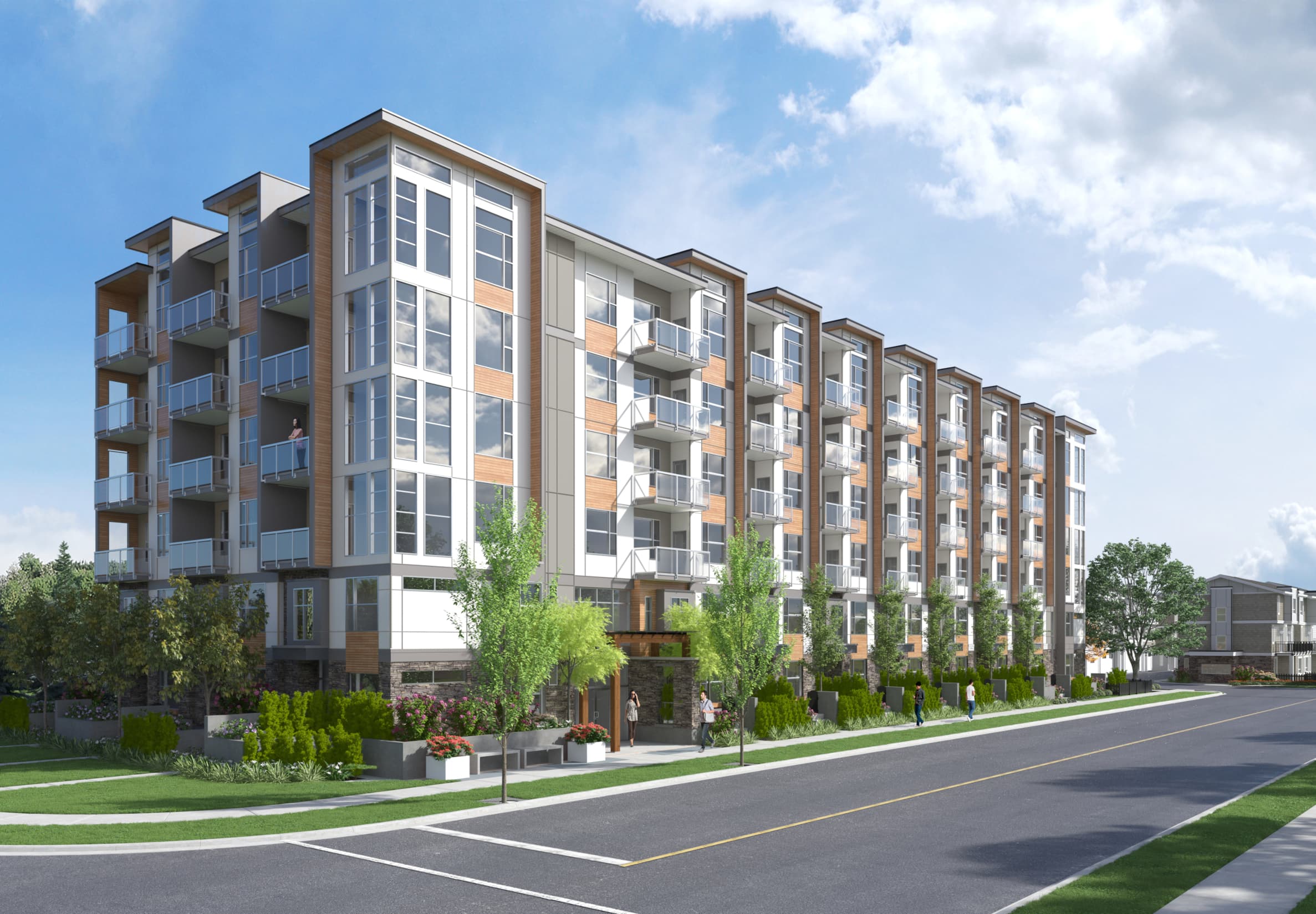 Crest Lane, modern residential townhomes and condos in Surrey